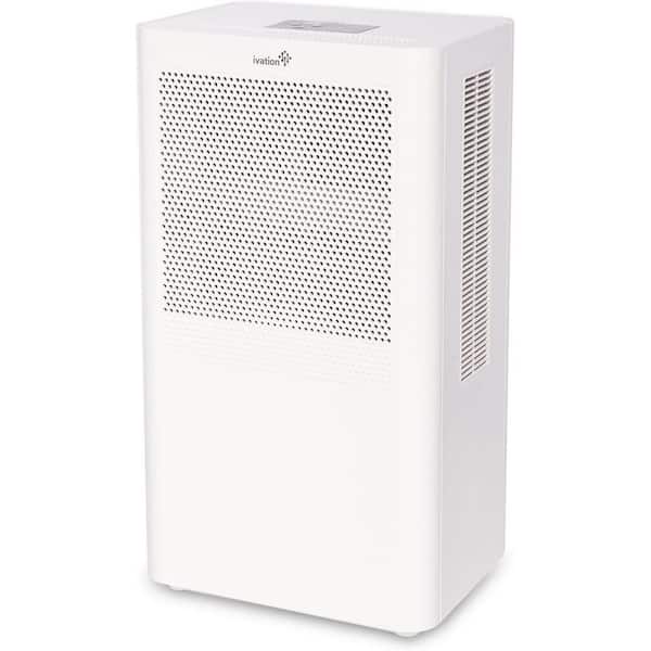 Ivation 4.37 Pint Compact Dehumidifier with Continuous Drain Hose