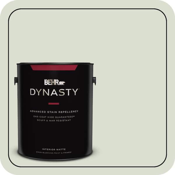 BEHR DYNASTY 1 gal. #PPL-47 Sage Tint Matte Interior Stain-Blocking Paint & Primer