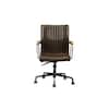 Acme Furniture Joslin Distressed Chocolate Top Grain Leather Executive Office Chair 92028