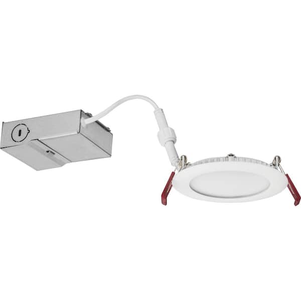Lithonia Lighting Wafer 4 in. White Integrated LED Recessed Kit