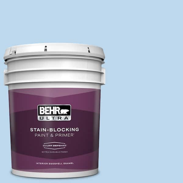 BEHR ULTRA 5 gal. #P520-1 First Rain Extra Durable Eggshell Enamel Interior Paint & Primer