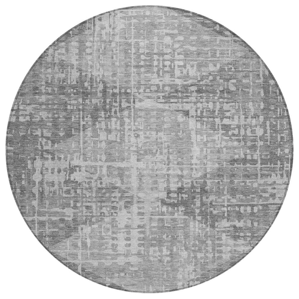 Chantille Machine Washable Indoor/Outdoor Abstract ACN2026 Gray 8 ft. x 8 ft. Area Rug price history on PriceWatchPro