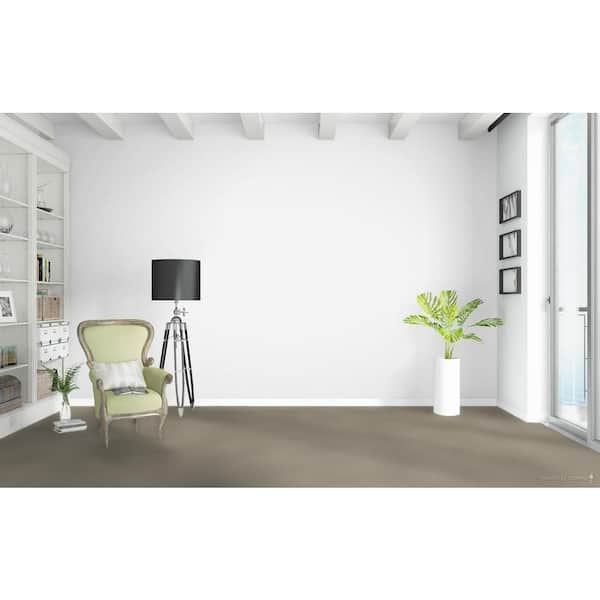 Wandering Scout - Flagstone - Beige 28 oz. SD Polyester Pattern Installed Carpet