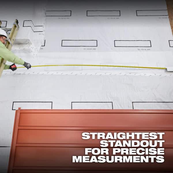 Milwaukee - 40 ft. Wide Blade Tape Measure With 18 ft. Reach
