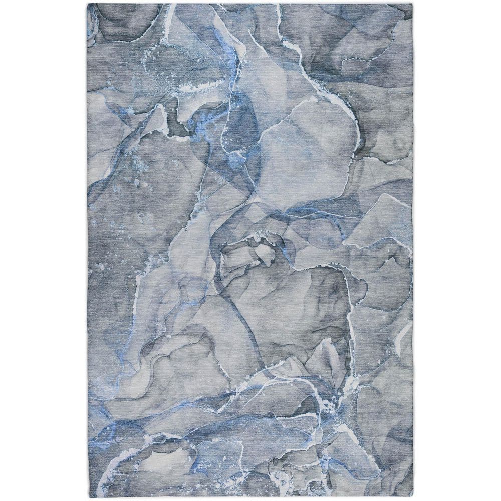 Dream Shag Premium Machine Washable Abstract ADS519 Blue 3 ft. x 5 ft. Area Rug price history on PriceWatchPro