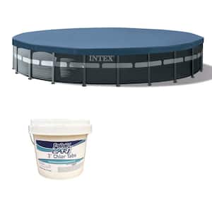 26 ft. x 52 in. Ultra Frame Above Ground Pool with Pump, Ladder and Chlorine Tablets, Round