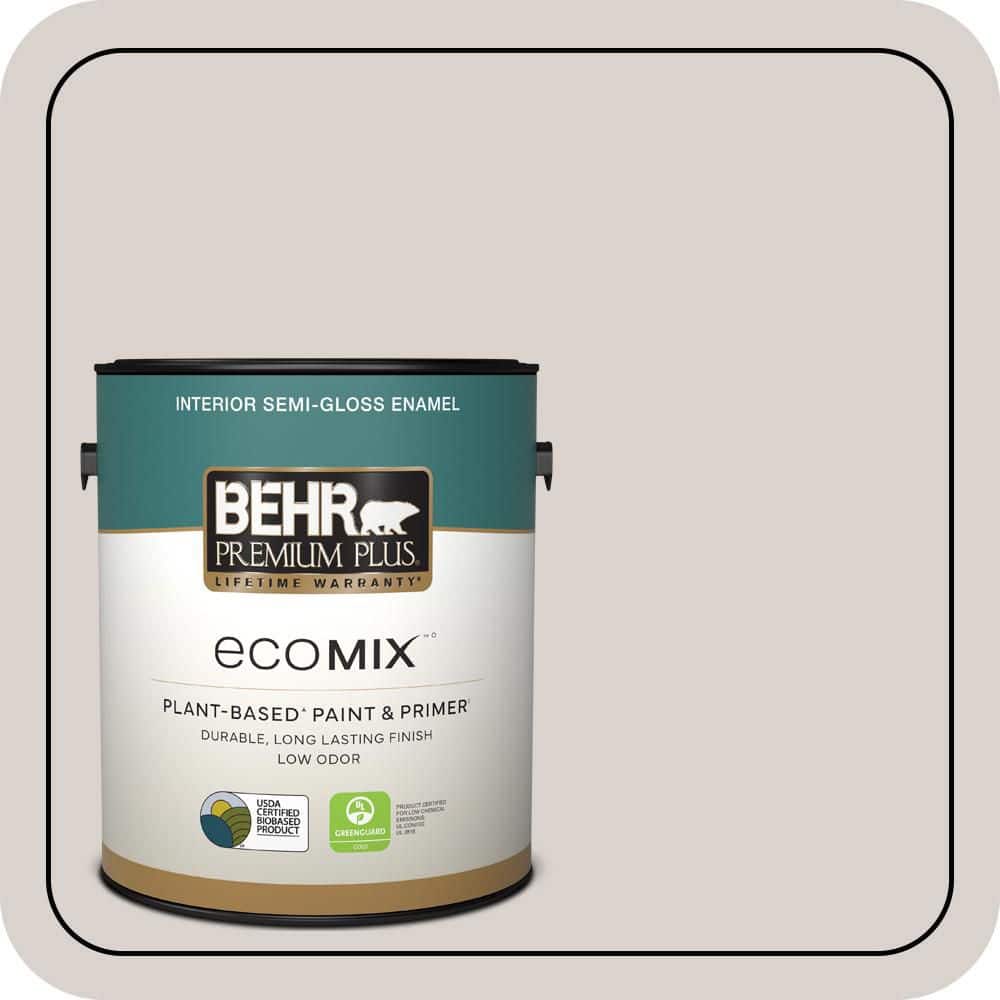 1 gal. #780A-2 Smoked Oyster Semi-Gloss Enamel EcoMix Plant-Based Interior Paint & Primer price history on PriceWatchPro