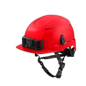 BOLT Red Type 2 Class E Front Brim Non-Vented Safety Helmet