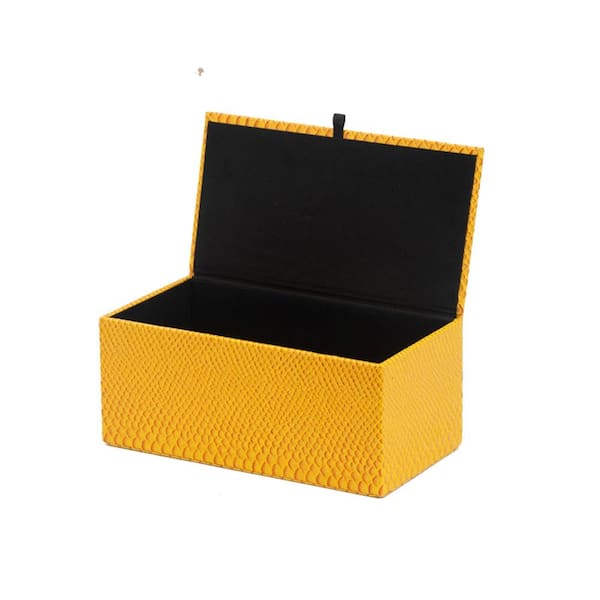 H BOUTIQUE New York Gold Tissue Box Cover