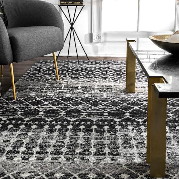 rugosa　Mサイズ20kg Radici USA Fascinosa Solid 9' x 12' Charcoal Area Rug