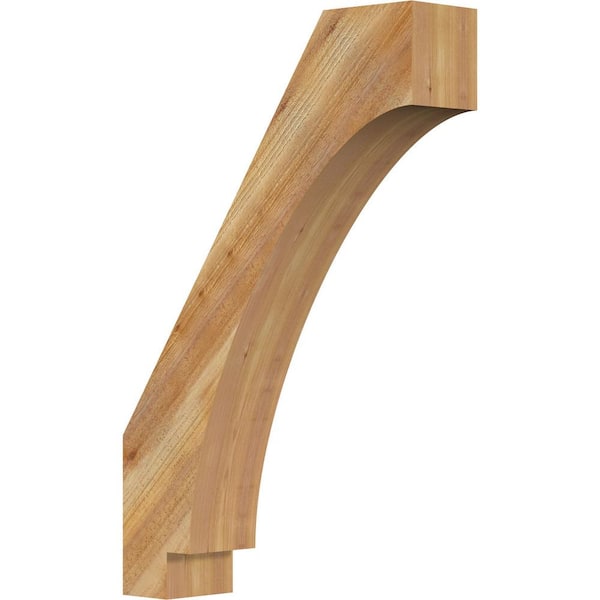 Ekena Millwork 6"W x 24"D x 36"H Imperial Rough Sawn Knee Brace, Western Red Cedar
