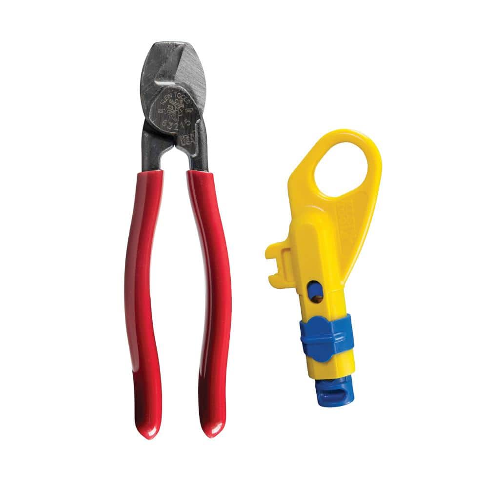 Compact Cable Cutter and Radial Stripper Tool Set (2-Piece)