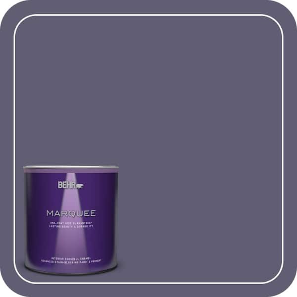 BEHR MARQUEE 1 qt. #PMD-90 Luscious Purple Eggshell Enamel Interior Paint & Primer