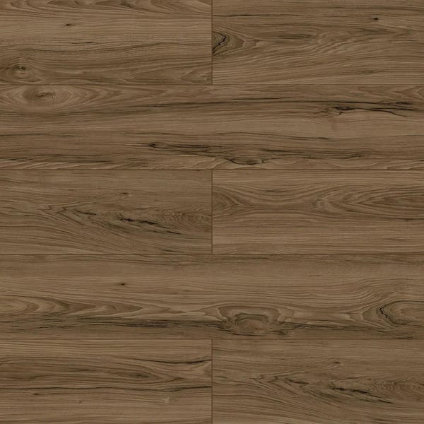 Golden Oak 12-MIL x 7.17 in. W x 48 in. L Click Lock Waterproof SPC Luxury Vinyl Plank Flooring (28.68 sq. ft. / case)