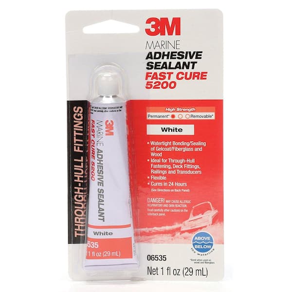 3M Marine Adhesive Sealant 5200 Fast Cure - 1 oz., White
