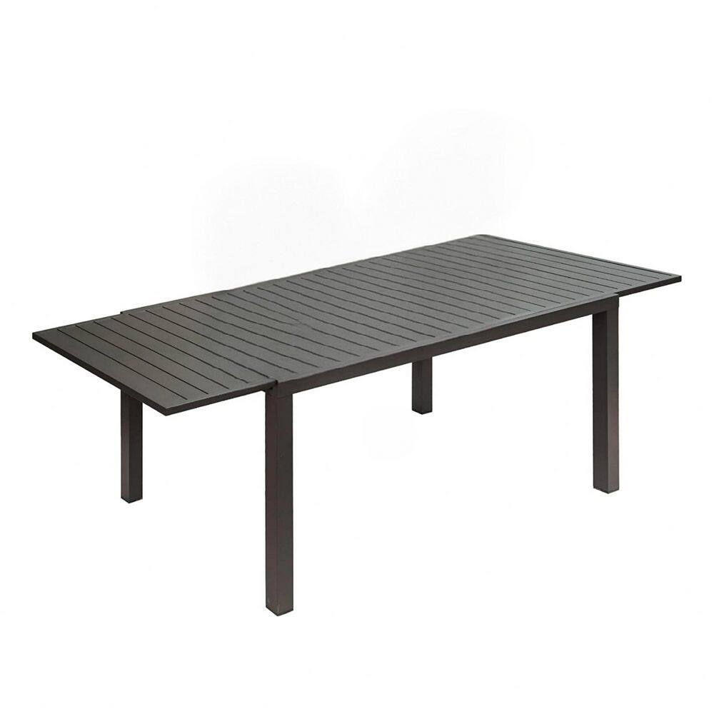 Expandable Patio Dining Table-Space-Saving Aluminum Outdoor Table for 6-8 People (Black) price history on PriceWatchPro