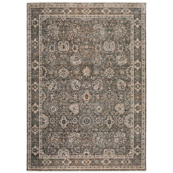 Yarra Vintage 3 ft. x 5 ft. Gray Rug