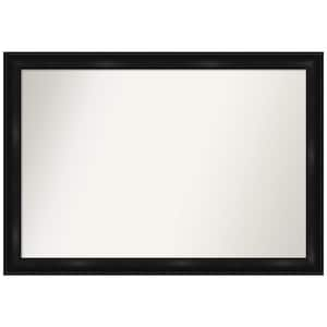 Grand Black Narrow 40 in. W x 28 in. H Rectangle Non-Beveled Framed Wall Mirror in Black