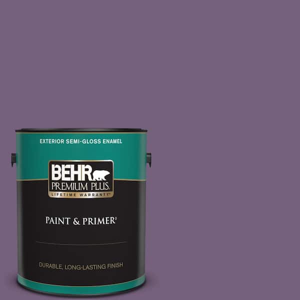 BEHR PREMIUM PLUS 1 gal. #660D-6 Zinfandel Semi-Gloss Enamel Exterior Paint & Primer
