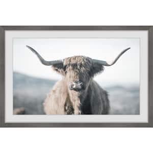 "Highland Close-Up" by Marmont Hill Framed Animal Art Print 16 in. x 24 in.