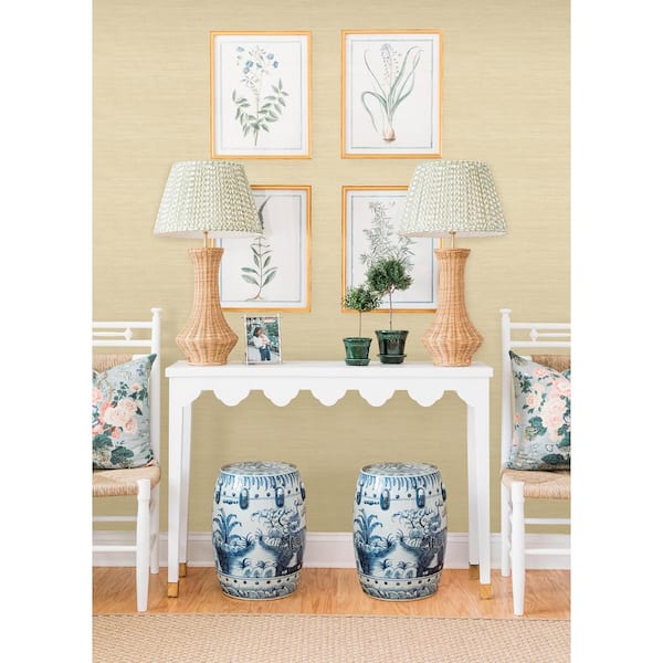 Wheat Classic Faux Grasscloth Peel and Stick Wallpaper Sample