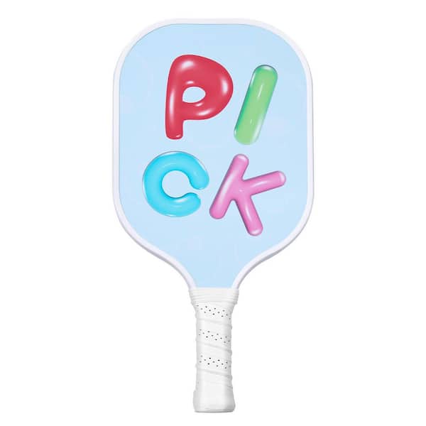Kids Pickleball Paddle,Lightweight Youth Pickleball Paddle with Small Grip and Cute Pattern,Fiberglass PickleBall Racket