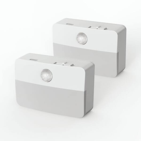1-Light LED Motion Sensor Night Light, Rechargeable LED Night Light,2-Pack