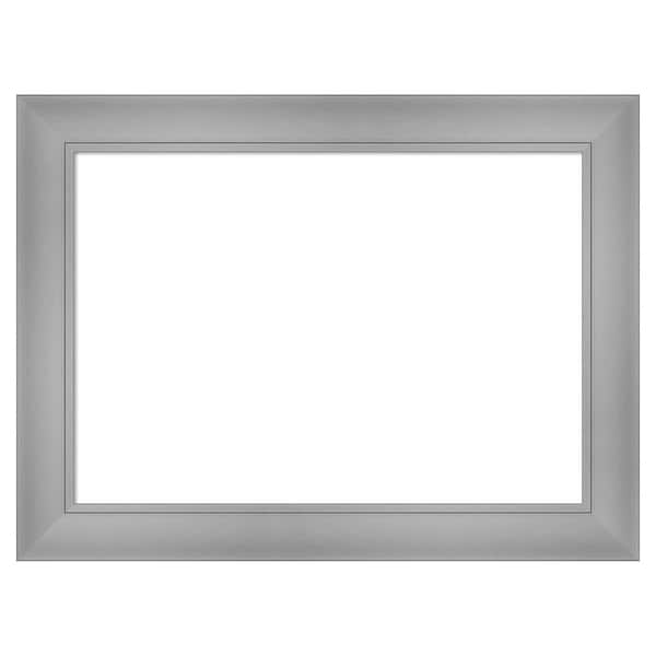 Amanti Art Flair Polished Nickel 24 in. x 18 in. Polystyrene Framed Dry Erase Magnetic Memo Board
