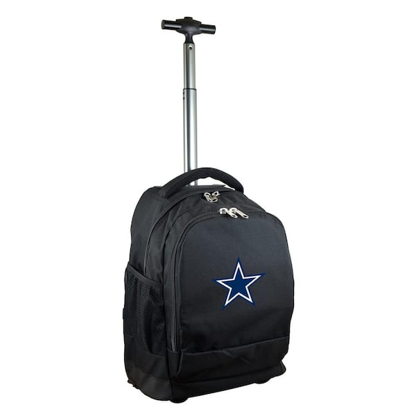 Denco NFL Dallas Cowboys Wheeled Premium Backpack in Black