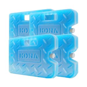 12 in. L x 9 in. W x 1.5 in. H Large Reusable Long Lasting Ice Pack for Coolers, Blue (4-Pack)