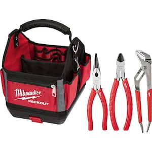 10 in. PACKOUT Tote with Pliers Kit (3-Pieces)