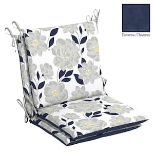 Belcourt 20 in. x 17 in. One Piece Outdoor Dining Chair Cushion in Flower Show (2-Pack)