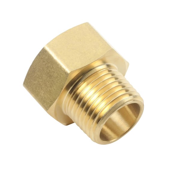 Everbilt 3 4 In Fht X 1 2 In Mip Brass Adapter Fitting The Home Depot