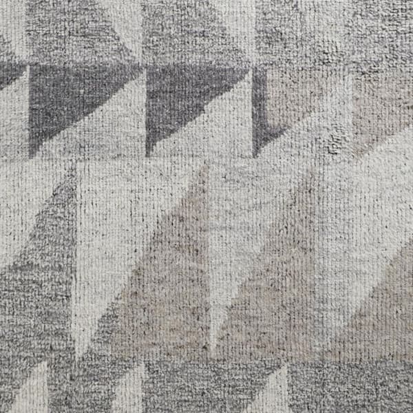 Gray, Ivory Geometric 12 ft. x 15 ft. Area Rug