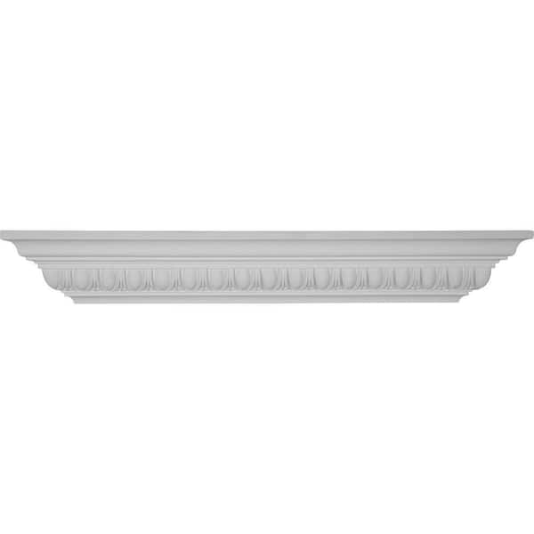 Ekena Millwork 5-1/4 in. x 3-7/8 in. x 30 in. Polyurethane Egg and Dart Shelf
