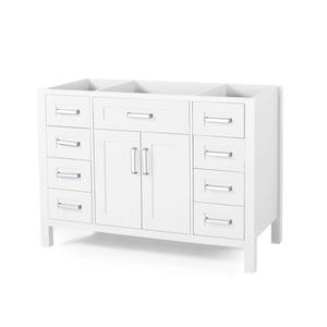 Greysen 48 in. W x 22 in. D Bath Vanity Cabinet Only in White