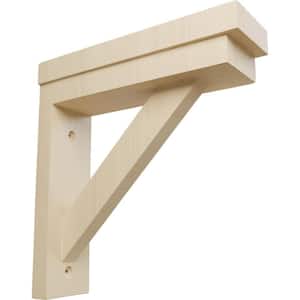 Straight 10 Wood Shelf Bracket - Tyler Morris Woodworking