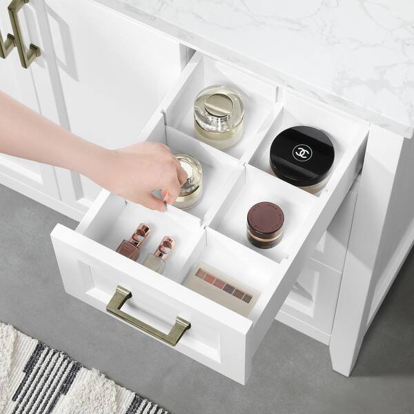 48 Bathroom Vanity Set Organizer Top Vessel Sink W/ Faucet Drain Cabinet  Combo - On Sale - Bed Bath & Beyond - 37515925