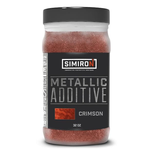 SIMIRON 32 oz. Crimson Metallic Paint and Epoxy Additive for 3 Gal. Mix