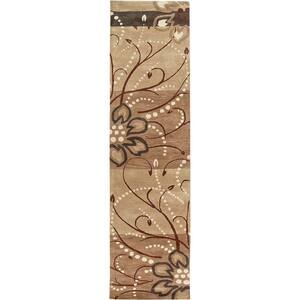 Fremont Tan Wool 3 ft. x 8 ft. Area Rug