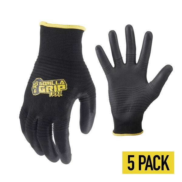 5 PACK Gorilla Grip Gloves - Medium