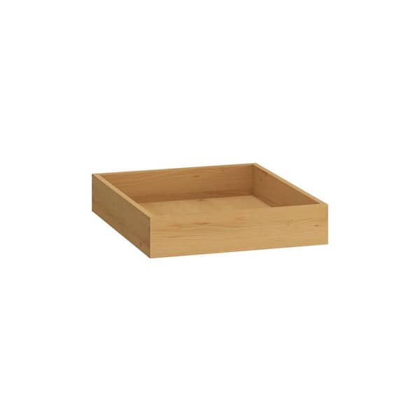 14 in. W x 3.5 in. H Cabinet Roll-Out Tray Kit in Natural Maple