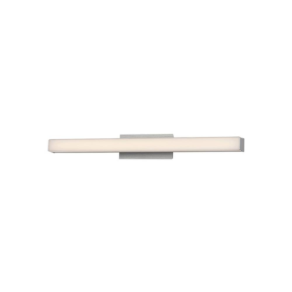 Sleek 24" Silver LED Vanity Wall Light, Dimmable & Energy Star