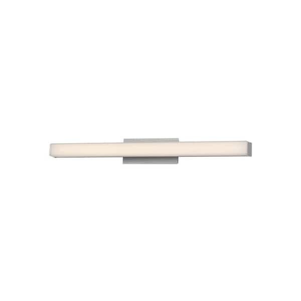 WAC Lighting Brink 24 in. Brushed Aluminum LED Vanity Light Bar and Wall Sconce, 3000K