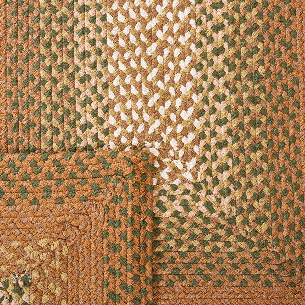 Handwoven Beige and Brown Cotton Braided Runner Rug