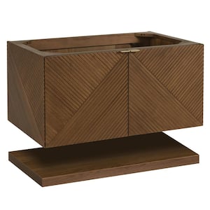 Marcello 36.0 in. W x 23.5 in. D x 36.0 in. H Single Bath Vanity Cabinet without Top in Chestnut