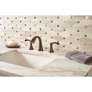 Take Home Tile Sample - Weathered Dunes Elongated Octagon 4 in. x 4 in. Glass Metal Mosaic Wall Tile