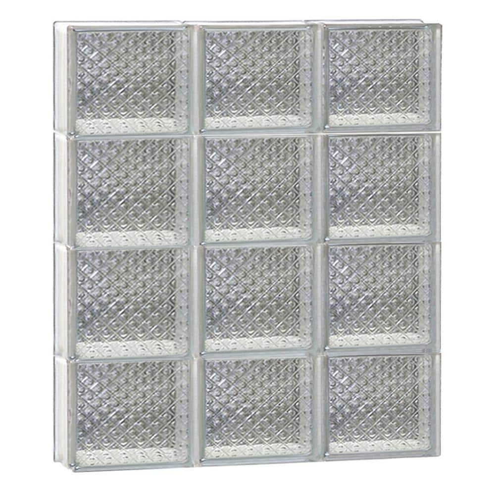 23.25 in. x 31 in. x 3.125 in. Frameless Diamond Pattern Non-Vented Glass Block Window price history on PriceWatchPro