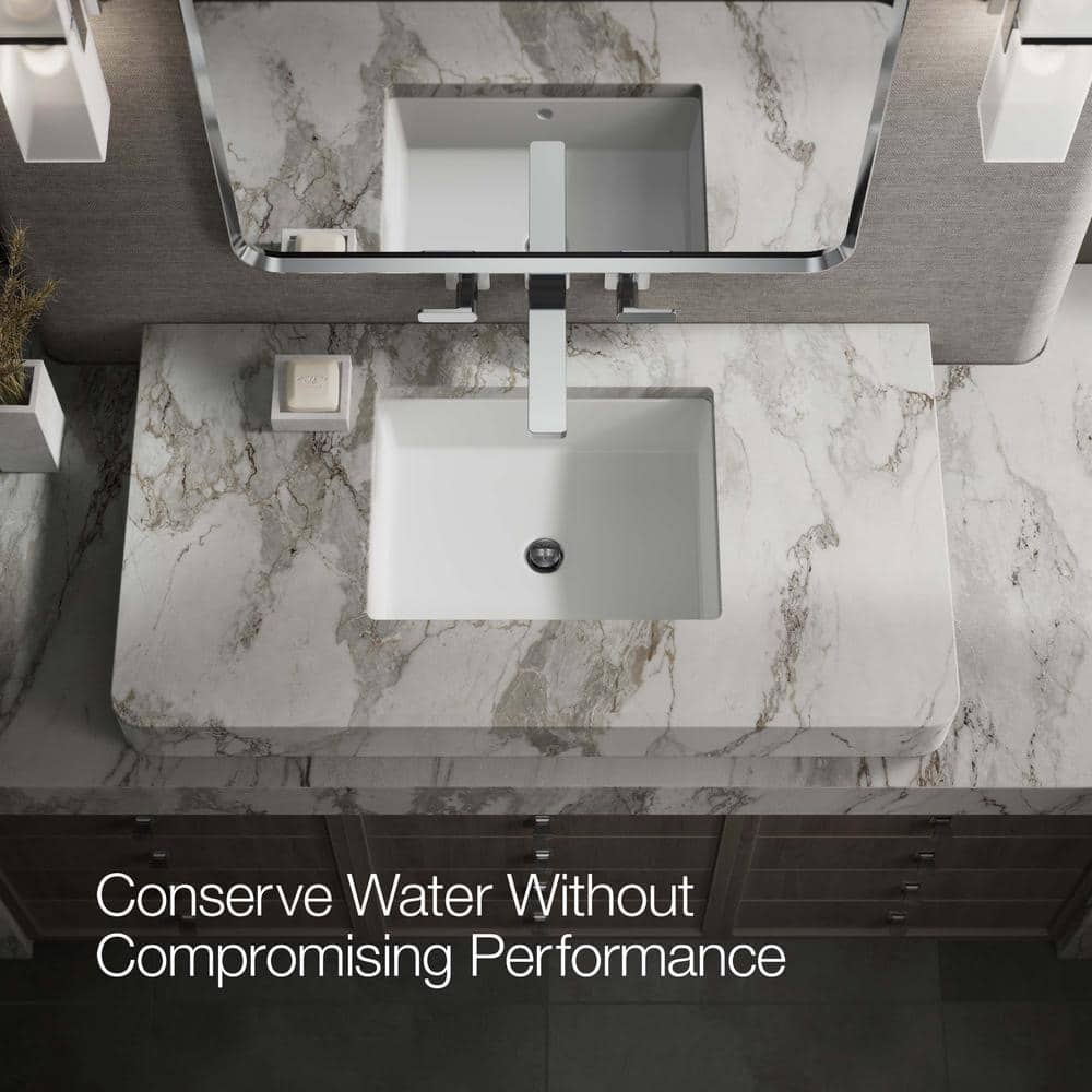 Polished Chrome Wall-Mount Bathroom Faucet with Lever Handles