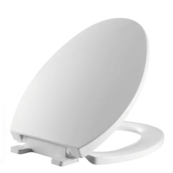 Zenobio Elongated Soft Close Toilet Seat in Gloss White